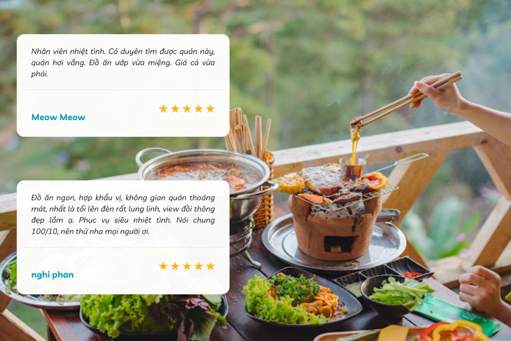 Đồ ăn ngon, chất lượng, ướp vừa miệng, th&iacute;ch hợp l&agrave; nơi để qu&acirc;y quần b&ecirc;n gia đ&igrave;nh v&agrave; bạn b&egrave;